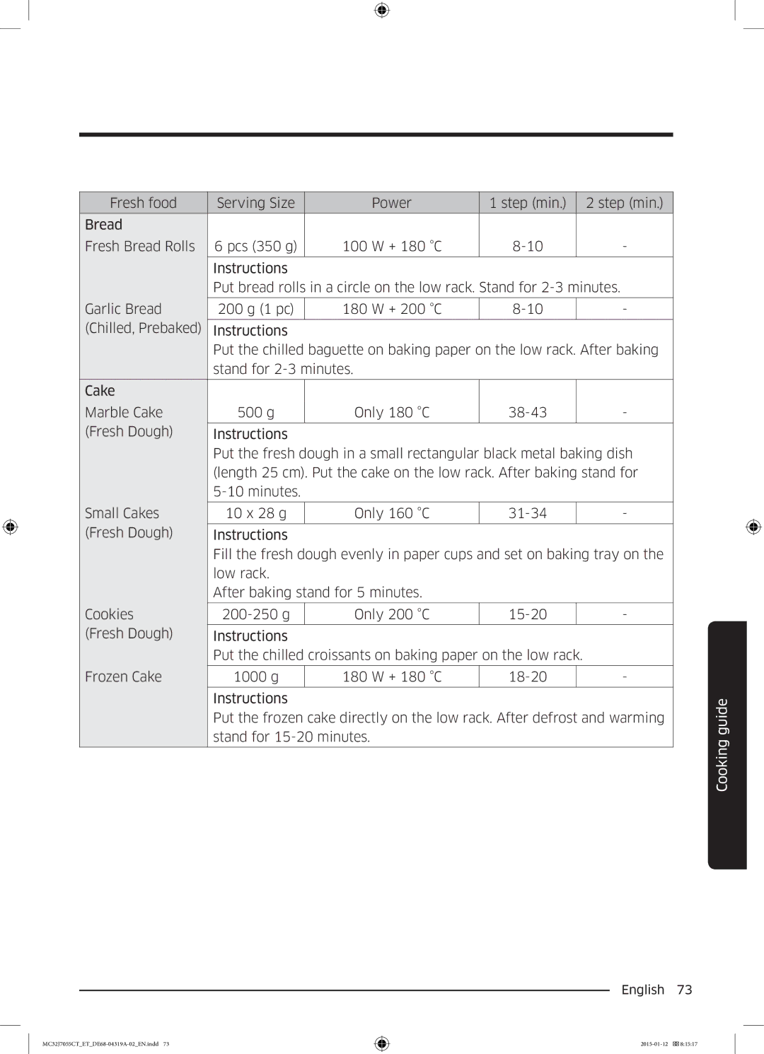 Samsung MC32J7055CT/ET manual English  